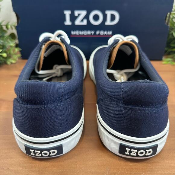 Izod Men's Rangley Canvas Memory Foam Lace Up Shoes Size 12 - Picture 5 of 8